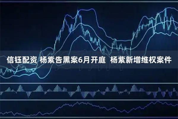 信钰配资 杨紫告黑案6月开庭  杨紫新增维权案件